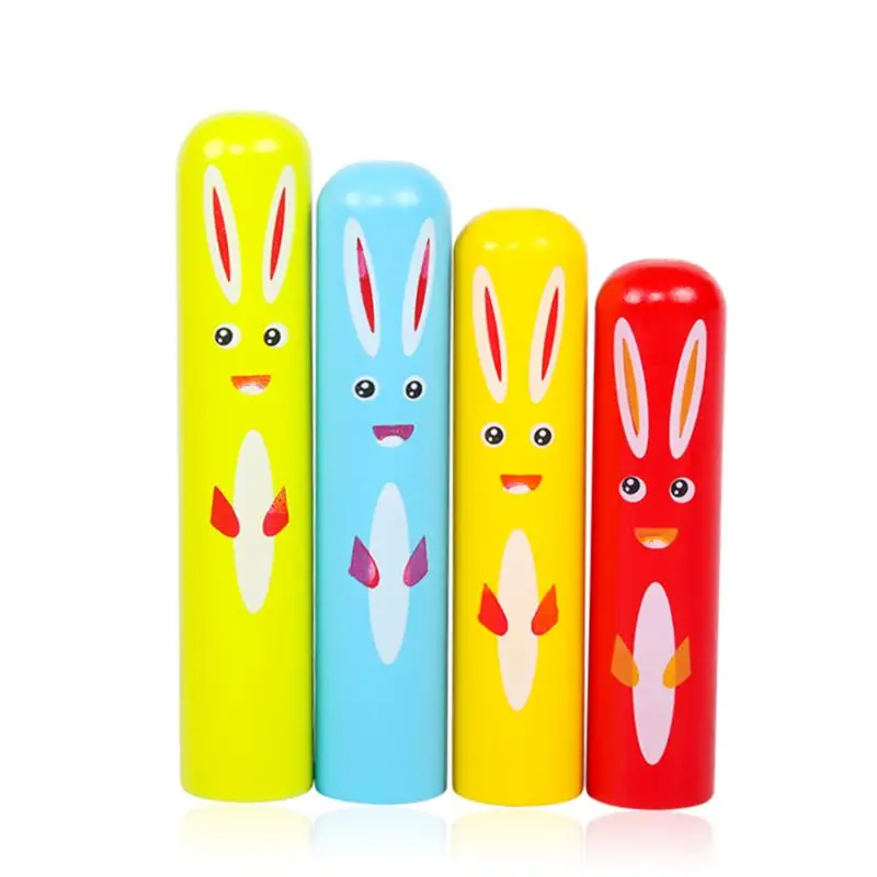 Wood Rabbit Pop_up Toy Tap Bounce Stick Baby Kids Education L4MC | Игрушки и хобби