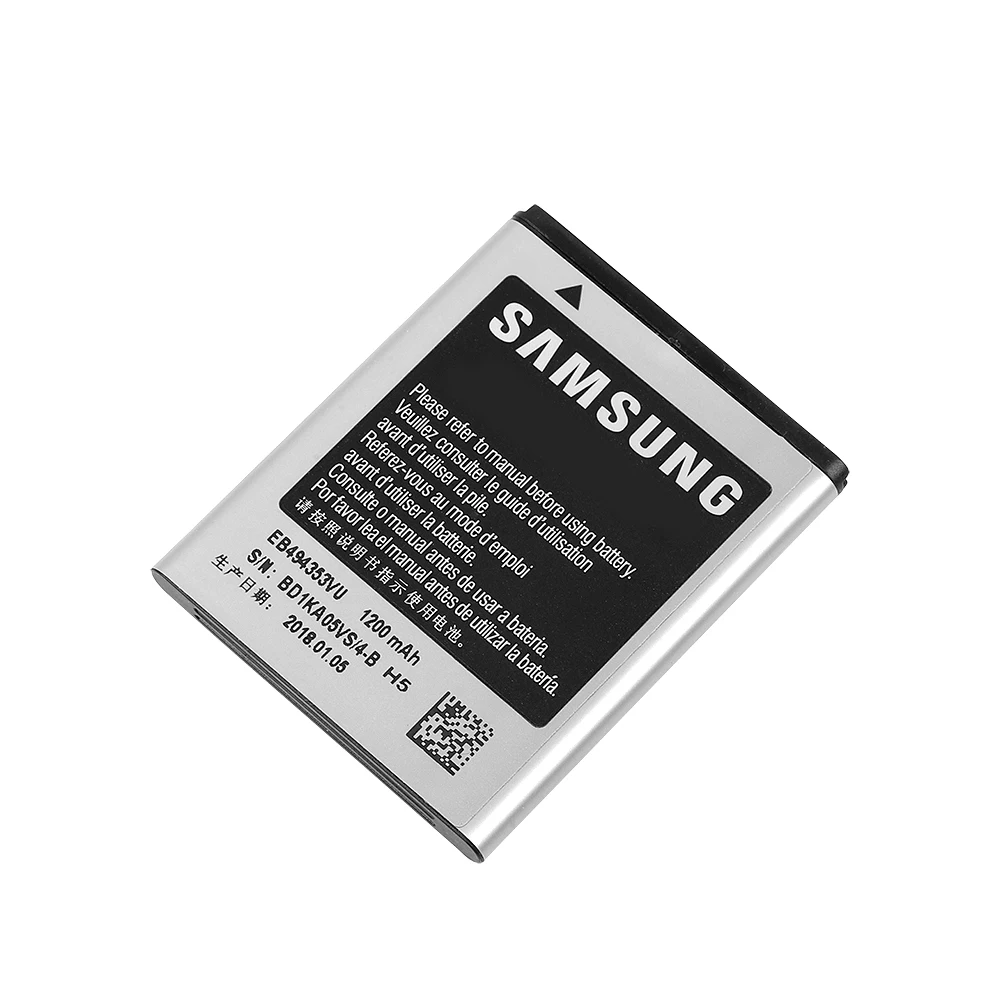 100% Оригинальный аккумулятор EB494353VU для Samsung Galaxy Mini GT S5570 S5250 S5330 S5750 S7230 S5232 C6712 T499 I5510
