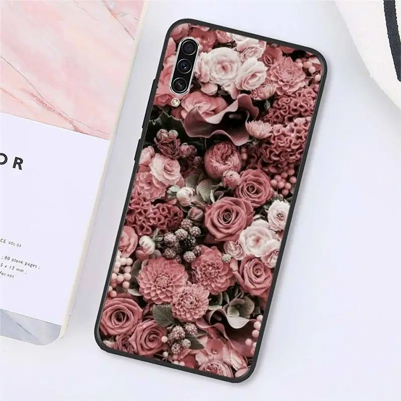 

Vintage Flower art pattern Phone Case For Samsung galaxy S 9 10 20 A 10 21 30 31 40 50 51 71 s note 20 j 4 2018 plus