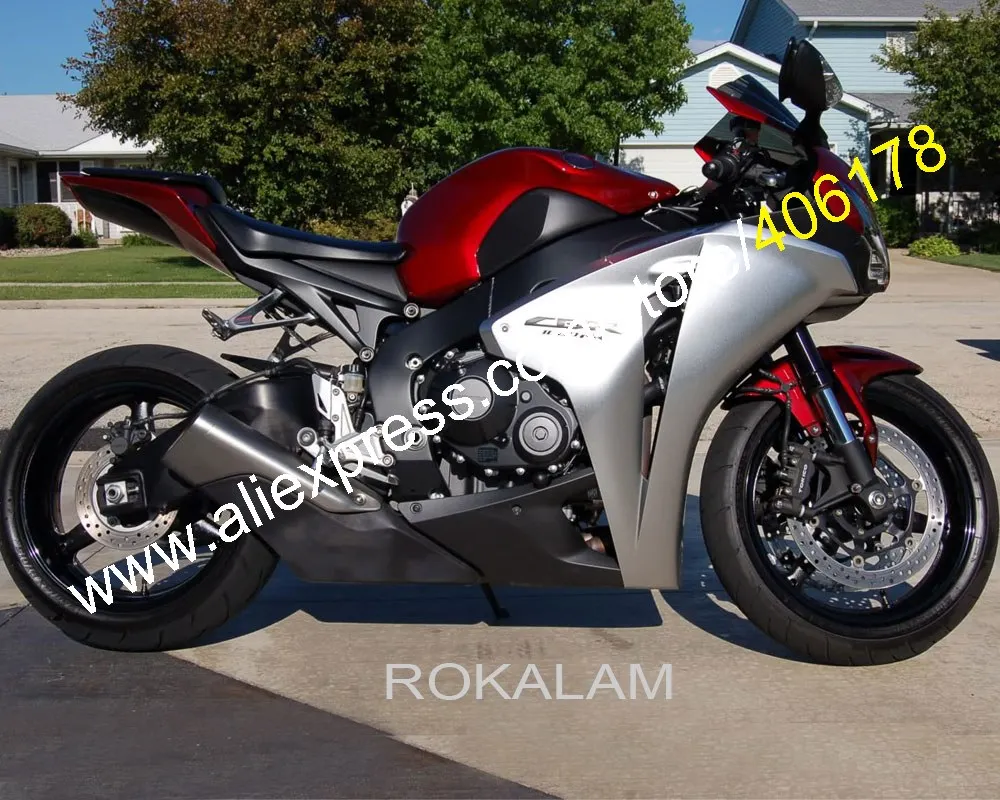 Дешевый комплект обтекателей ABS для Honda CBR1000RR CBR 1000 RR 1000RR 08 09 10 11 Fireblade 2008-2011 красные