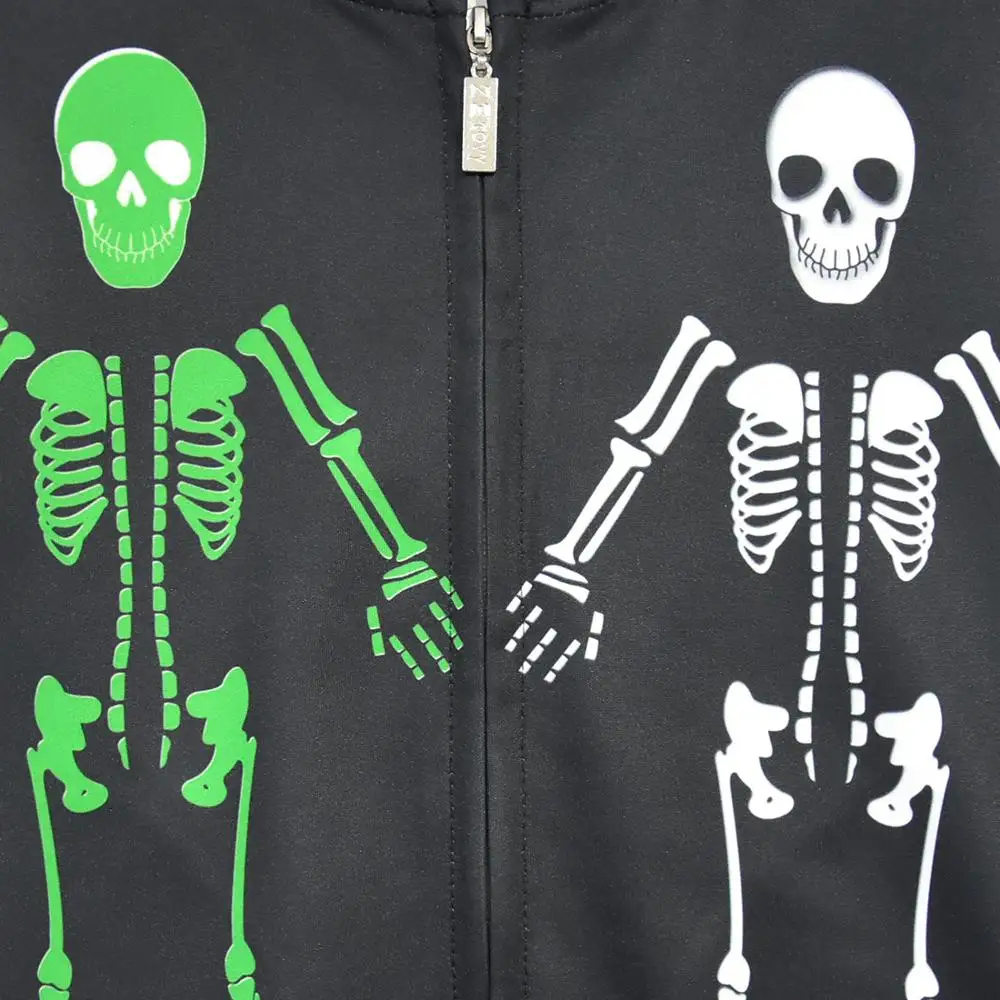 Вечерние худи для мальчиков с черепами на Хэллоуин Детские перчатки детская