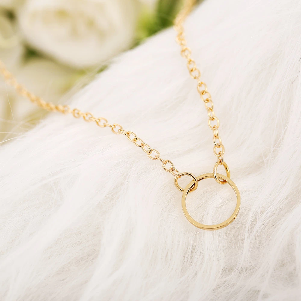 

Fashion Necklace Creative Simple Circle Necklace for Women Jewelry Girl Mom Birthday Gift Accessories