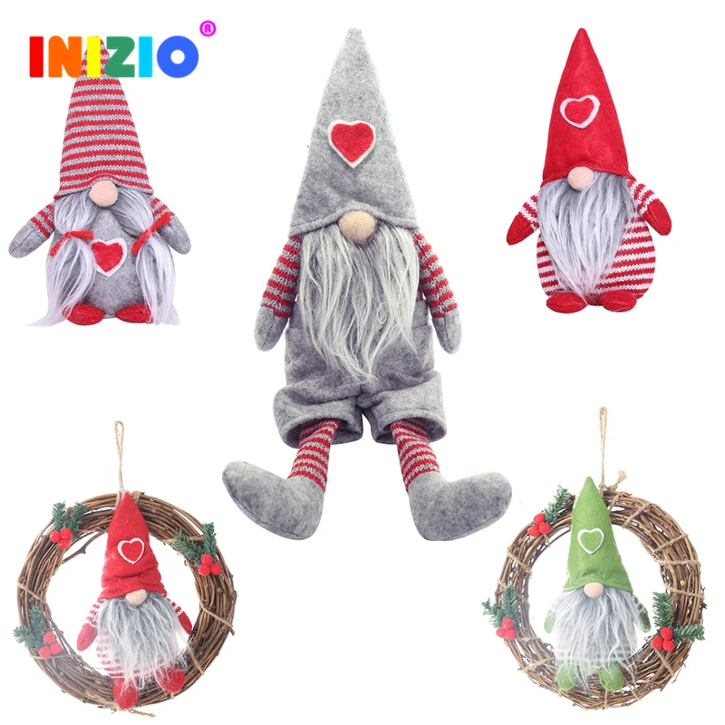 2020 рождественские украшения кукла без лица Шведский гном плюшевая полезные для