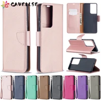 leather case for samsung galaxy s21 s20 ultra plus a71 a51 a12 a42 a52 a72 note20 s10 s9 plus a70 a50 a20 a20e wallet flip cover