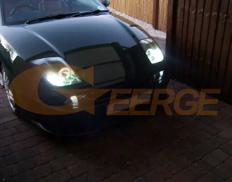 

For Fiat Coupe 1993 1994 1995 1996 1997 1998 1999 2000 Ultra bright SMD LED Angel Eyes halo rings kit Day Light Car styling