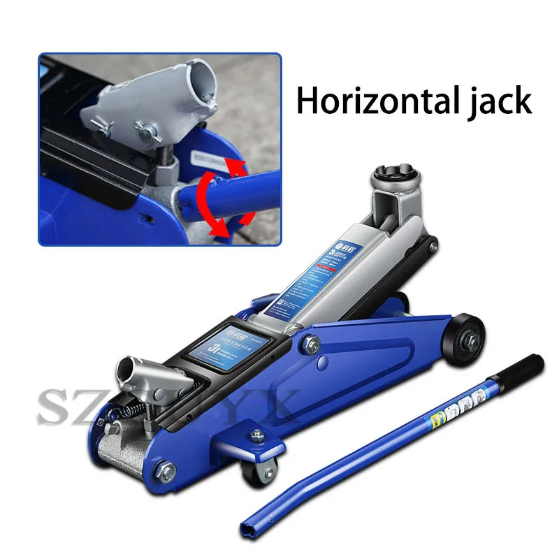 

Horizontal jack 2 ton/3 ton car jack Vehicle off-road vehicle SUV hydraulic thousand gold top Tire changing tool