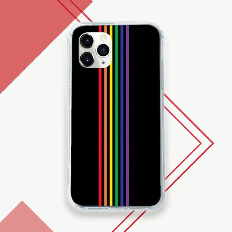 

Rainbow after the rain Phone Case Transparent for iPhone 11 12 mini pro XS MAX 8 7 6 6S Plus X 5S SE 2020 XR