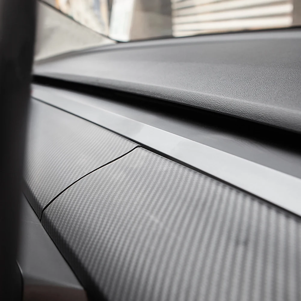 Новая Автомобильная центральная консоль из углеродного волокна для Tesla Model 3 2021