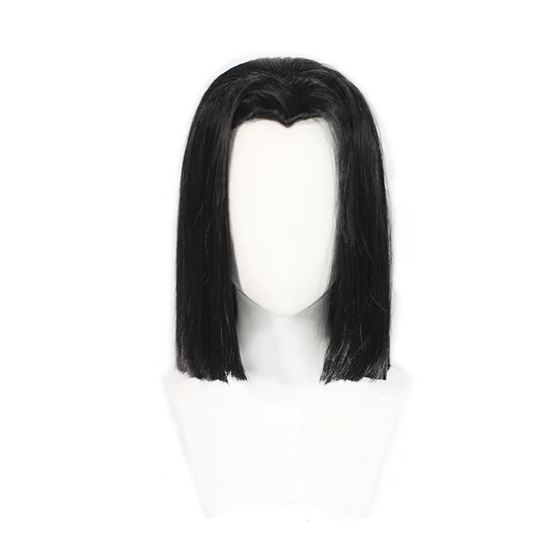 Термостойкие синтетические волосы для косплея черные короткие Хэллоуина +
