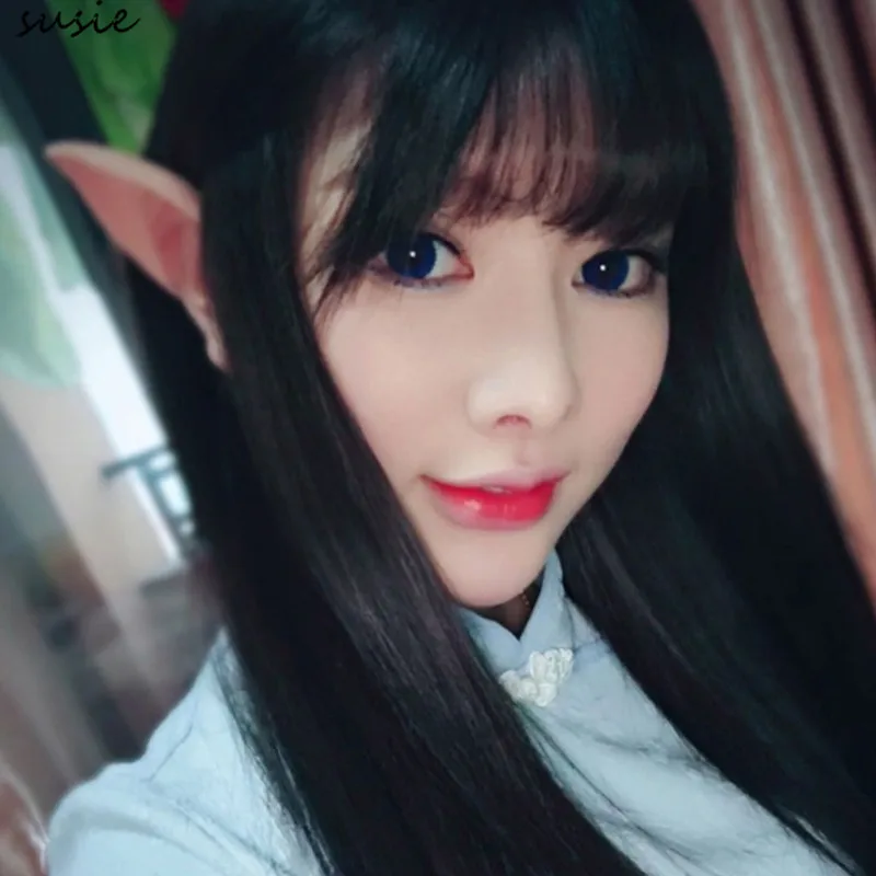 1 Pair Elven Elf Ears Pointed Anime Fairy Cosplay Costumes Vampire Soft  Emulsion Ear Christmas Halloween Party for Gifts