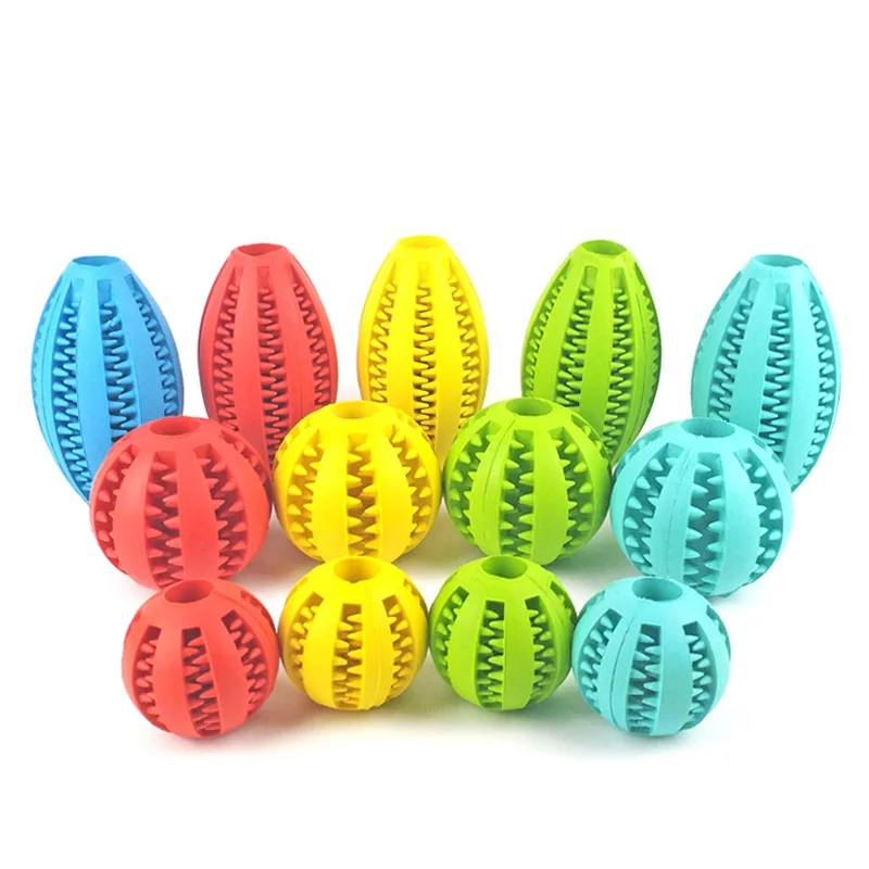 

JOYLIVE Soft Dog Toys Toy Funny Interactive Elasticity Ball Dog Chew Toy For Dog Tooth Clean Ball Food Extra-tough Rubber Ball