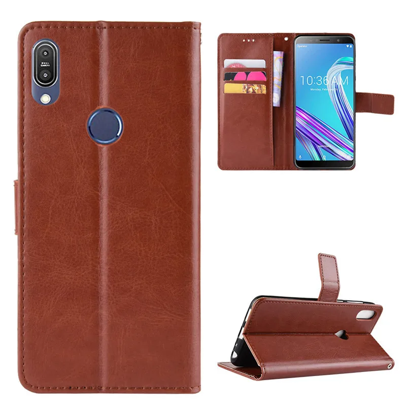 Роскошный кожаный флип-чехол для Asus Zenfone Max Pro M1 ZB601KL чехол задняя крышка телефона |