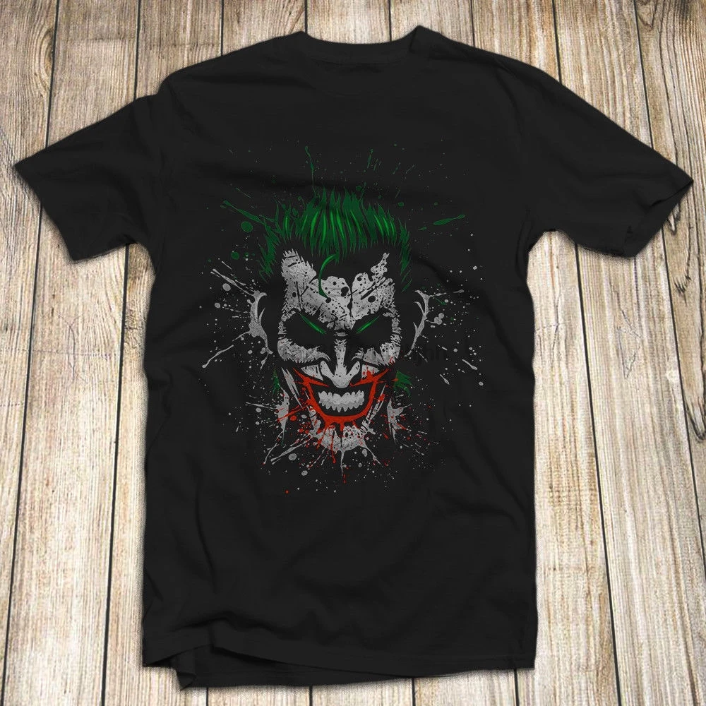 Joker Comics Мужская футболка 100% хлопок забавная и сумасшедшая новинка 2019 модная