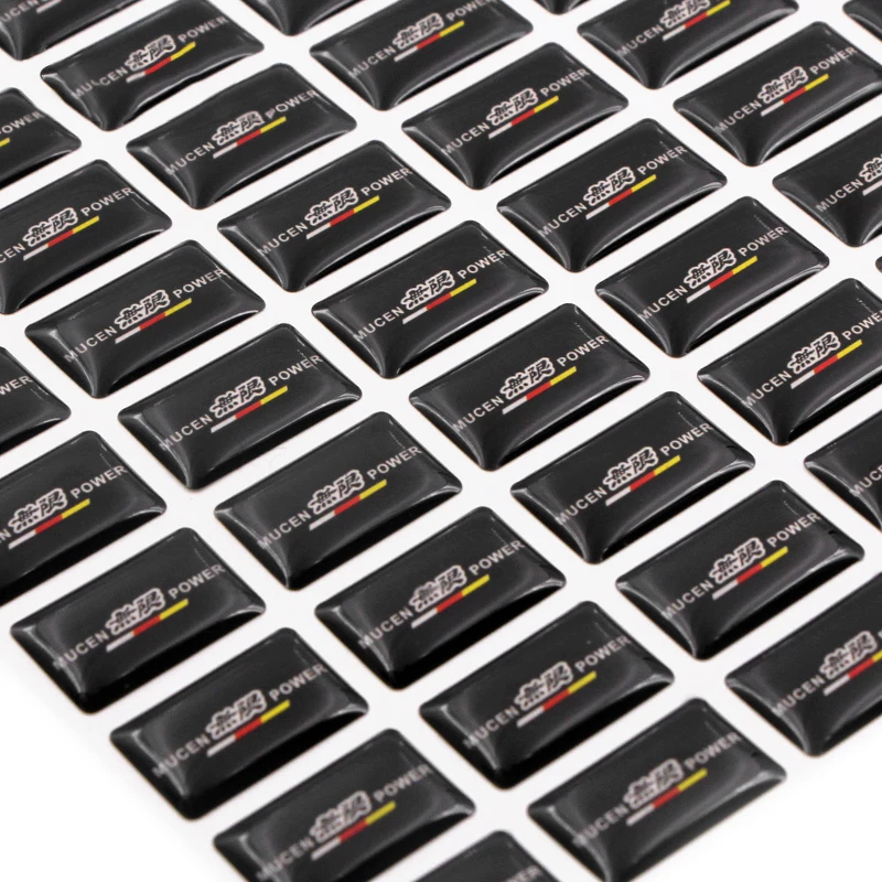 50 шт. автомобильный Стайлинг 3D украшение эпоксидная наклейка на руль для Honda Mugen