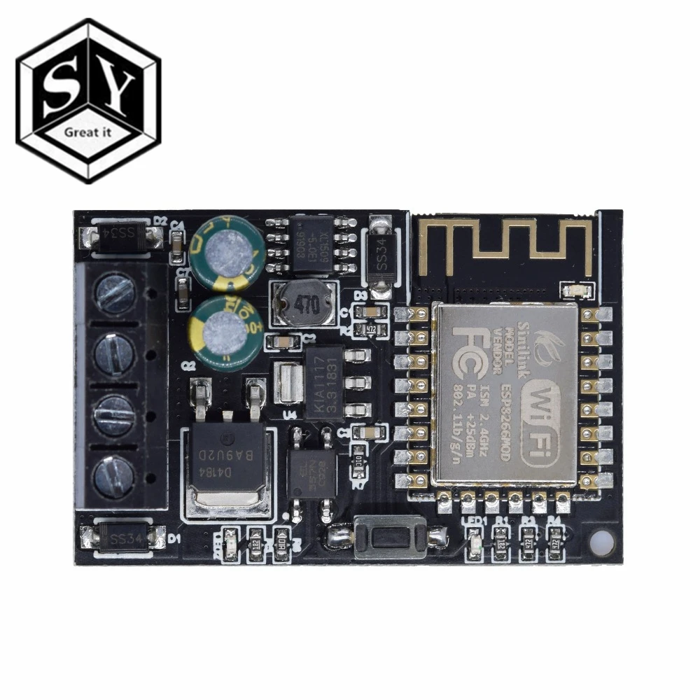 Sinilink ESP-12F WI-FI мобильный телефон пульт дистанционного управления Модуль 5 v-36 v умный дом с помощью приложения на телефоне