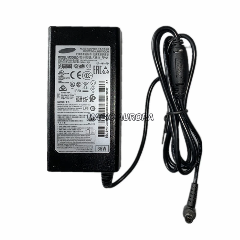 Оригинальный A3514-FPN СВЕТОДИОДНЫЙ монитор AC/DC адаптер 14V 2.5A 35W для SAMSUNG S32F35FUC