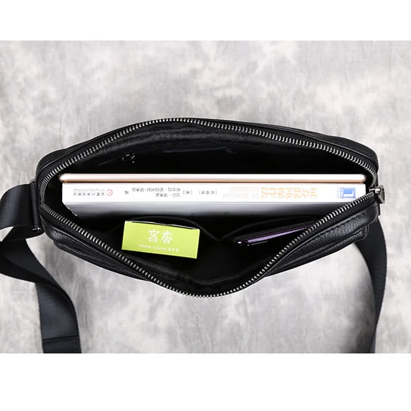 Сумка на плечо AETOO Мужская для iPad Простой повседневный саквояж из воловьей кожи