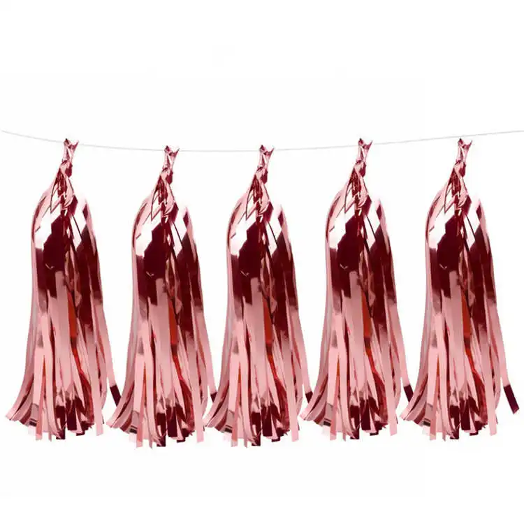5pcs tassel 1 пакет 100 шт радужные цветные натуральные перья прозрачные bobo конфетти для воздушного шара аксессуары детские праздничные вечерние аранжировки - Цвет: 5pcs tassel