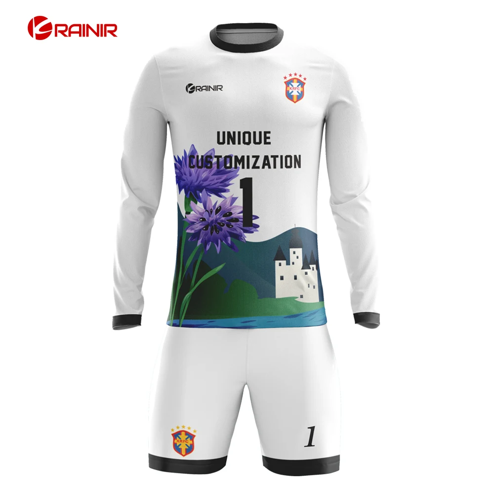 Оптовая продажа унисекс 100% полиэстер сублимационный Желтый Футбольный Джерси в