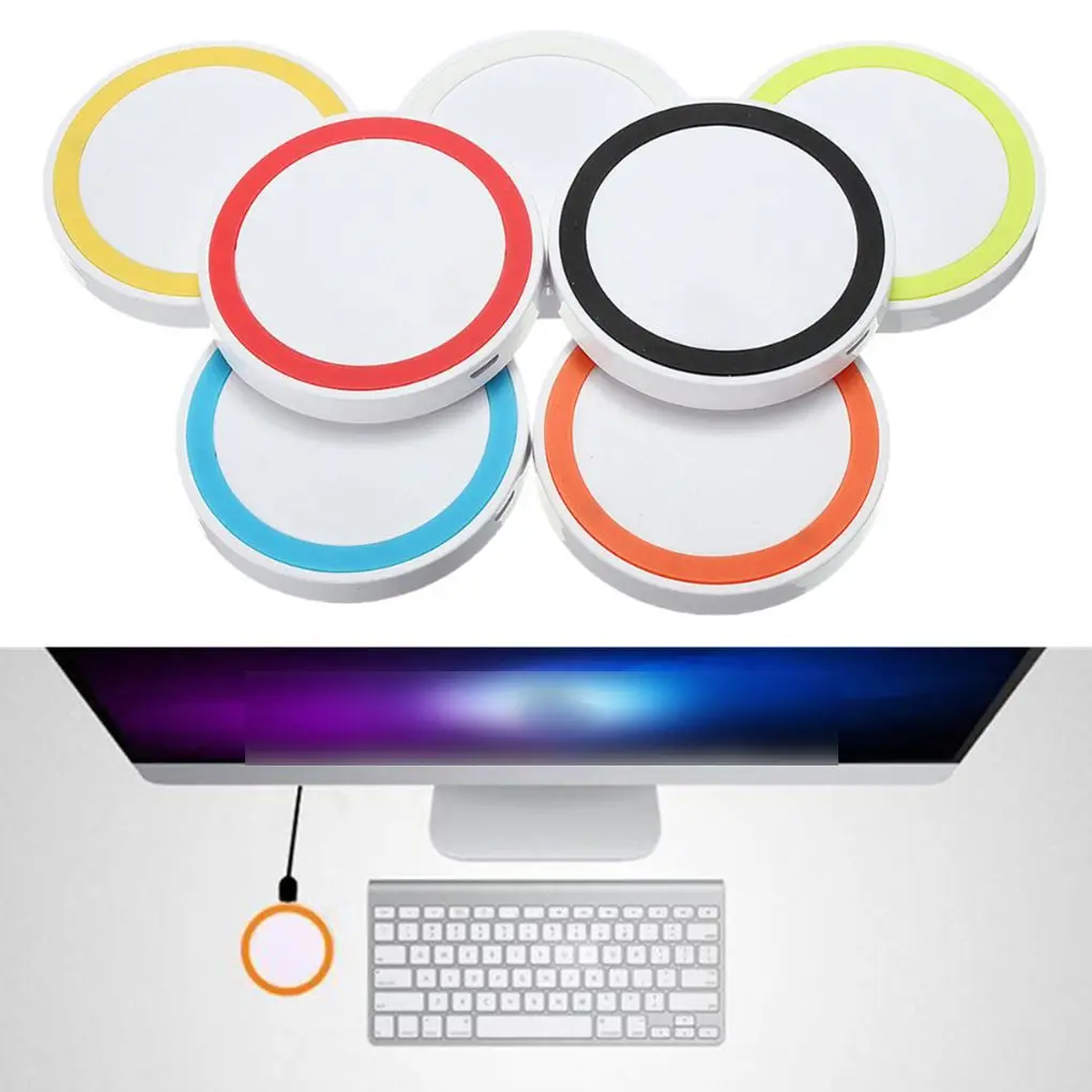 9 мм Толщина светодиодный индикатор беспроводной Mini USB Quick Зарядное устройство