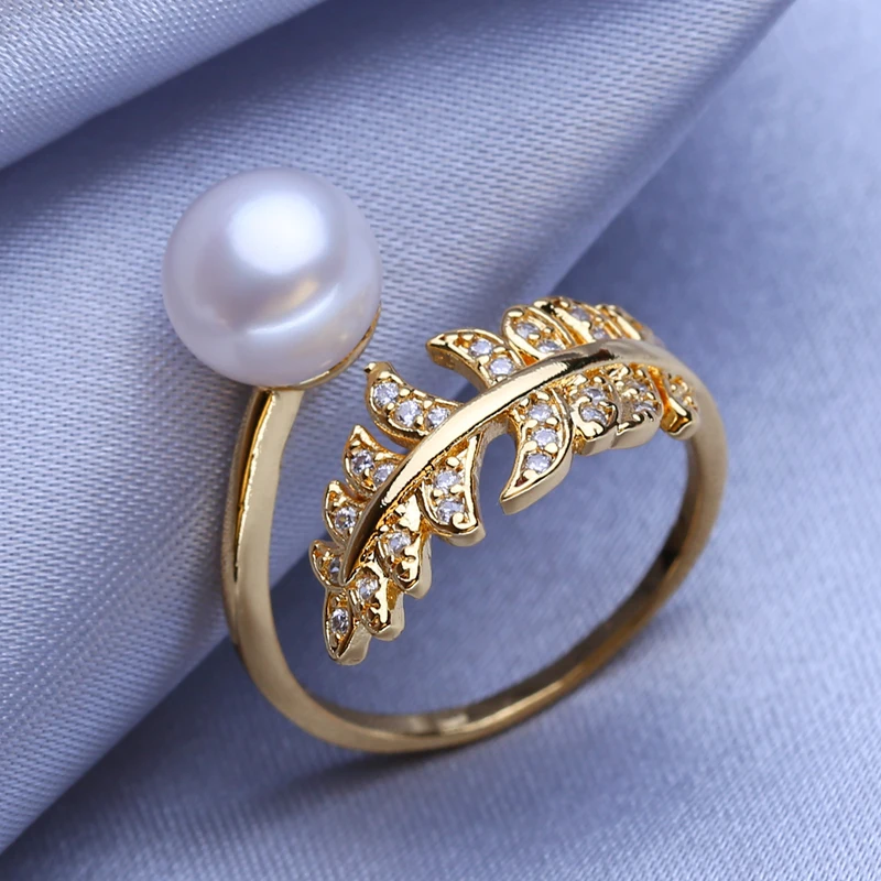 FENASY кольца с натуральным пресноводным жемчугом для женщин в богемном стиле