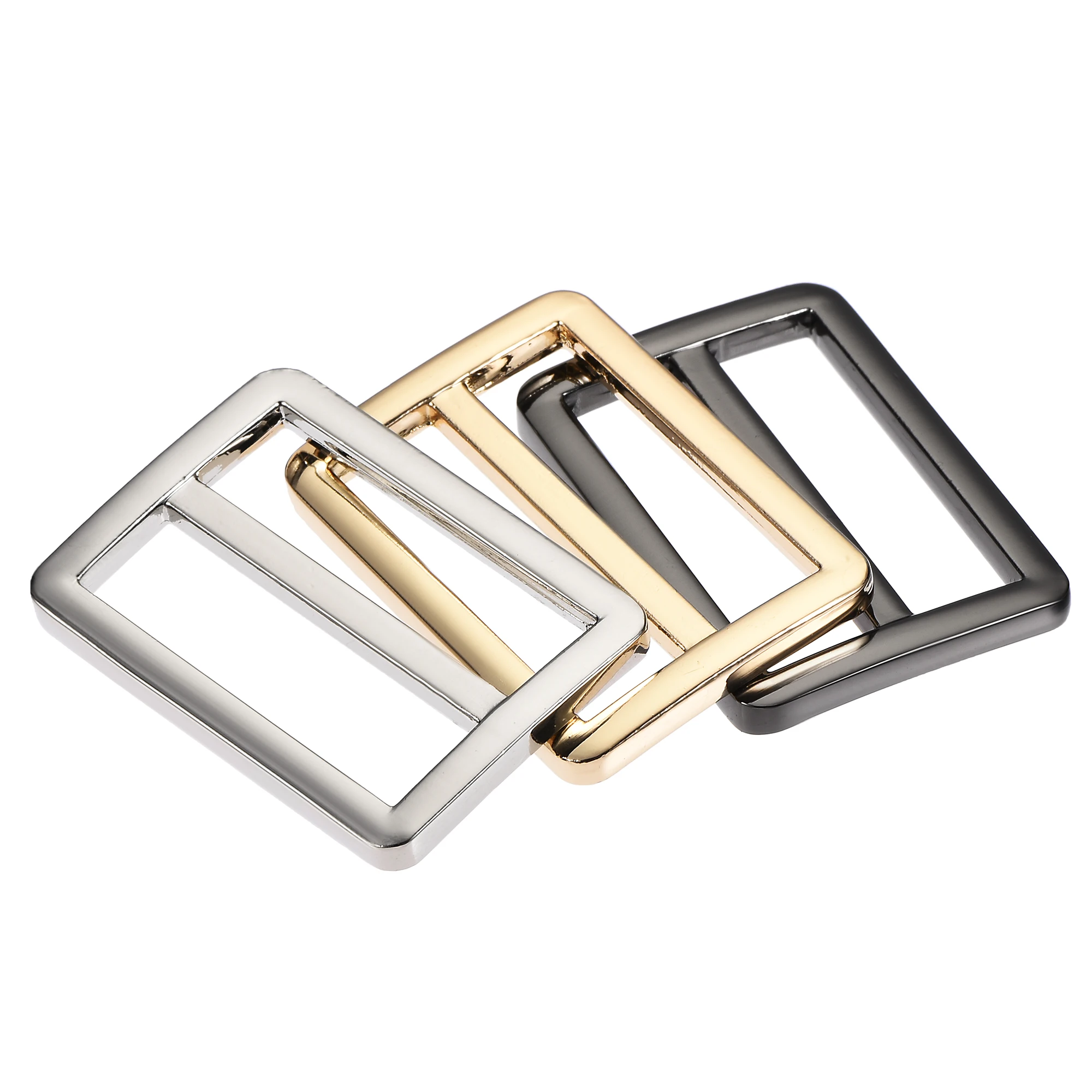 

Uxcell 31,6 мм (1,24 ") плоский металлический скользящий ремешок Регулируемая пряжка 3 цвета 6 шт