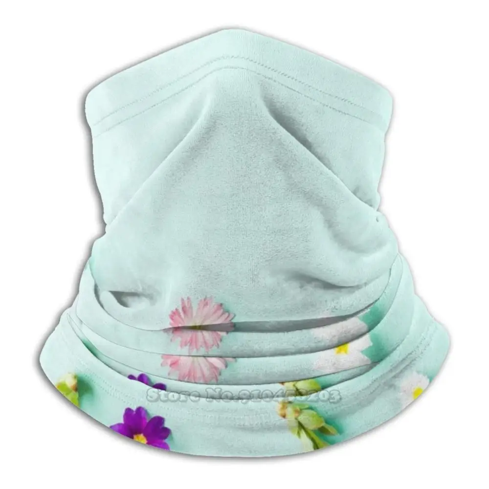 Синий зимний цветочный головной убор для езды на велосипеде мотоцикле моющийся