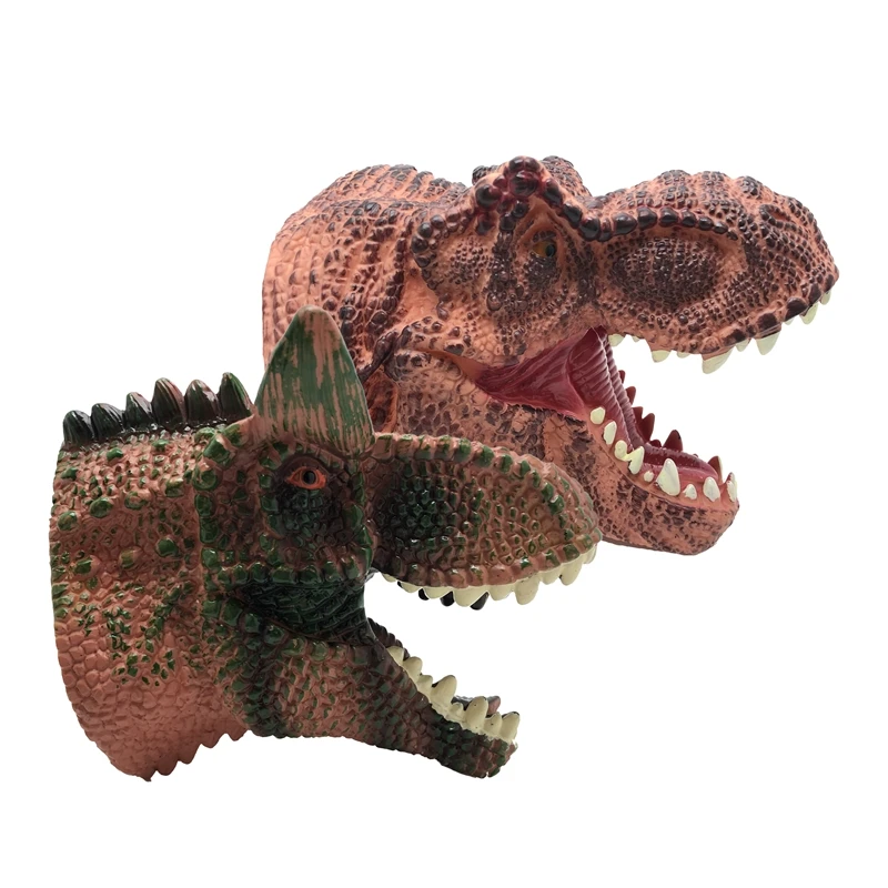 

Rubber Animal Head Hand Puppet Toys Gloves Model Dinosaur Hand Puppet Toys for Children