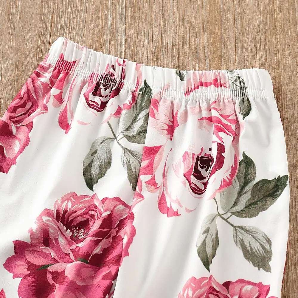 Детский комплект одежды для маленьких девочек топы с длинными рукавами