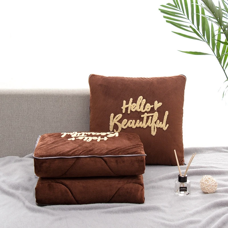 Зимняя утолщенная Автомобильная подушка одеяло Двойная для спины кровати