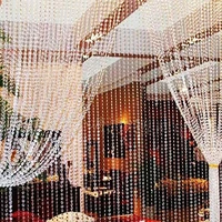 30 meters transparent plastic resin beads curtain window door wedding backdrop