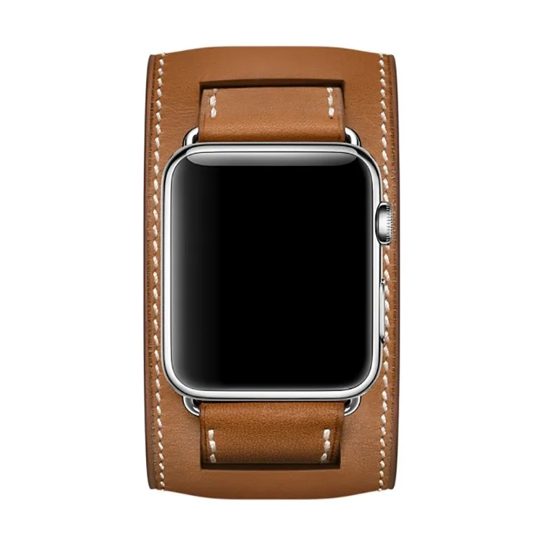 Кожаный ремешок JANSIN для Apple Watch Series 6 5 4 3 2 SE 38 мм 42 браслет iWatch 40 44