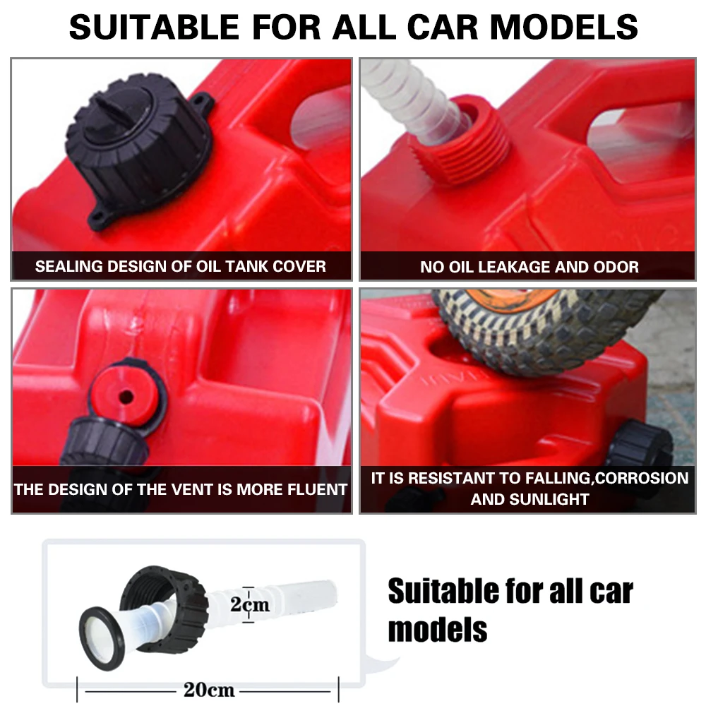 5 л литровое крепление запасной топливный бак для мотоцикла канистры Пластиковые