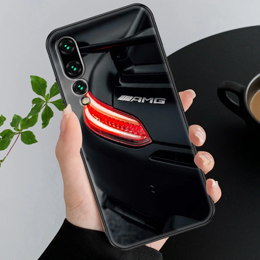 

Mercedes car Amges Phone case For Huawei P Mate P10 P20 P30 P40 10 20 Smart Z Pro Lite 2019 black art cell cover pretty Etui