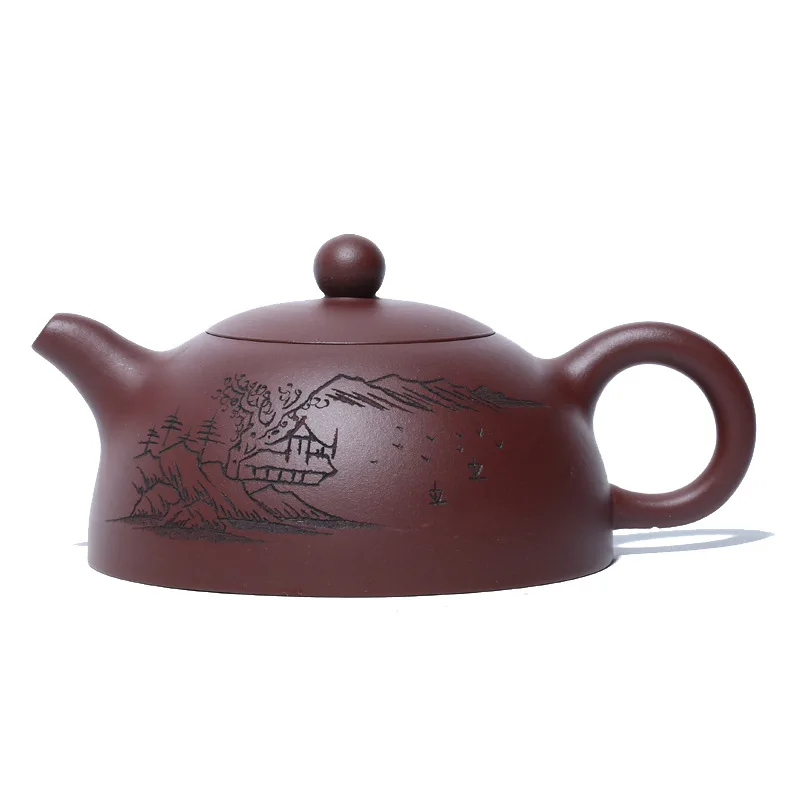 

Purple Clay Teapot Yixing Genuine Handmade Purple Clay Teapot Ball Empty Out of Water Half A Month Teapot Tea Set Cute Teapot