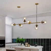 modern led chandelier lighting hanging lamps glass ball chandeliers dinning room kitchen bubble lusture light fixtures