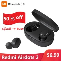 original redmi airdots 2 true wireless bluetooth earphone tws stereo bass 5 0 with mic noise reduction headset air2