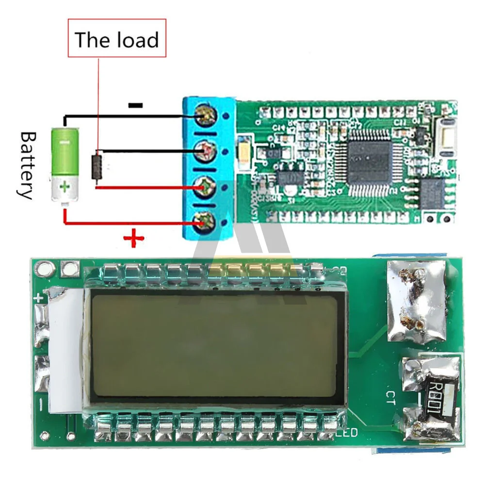 

Back Light Digital LCD Display 18650 26650 Lithium Li-ion Battery Tester Meter 2.8-30V Voltage/Current/Battery Capacity Tester