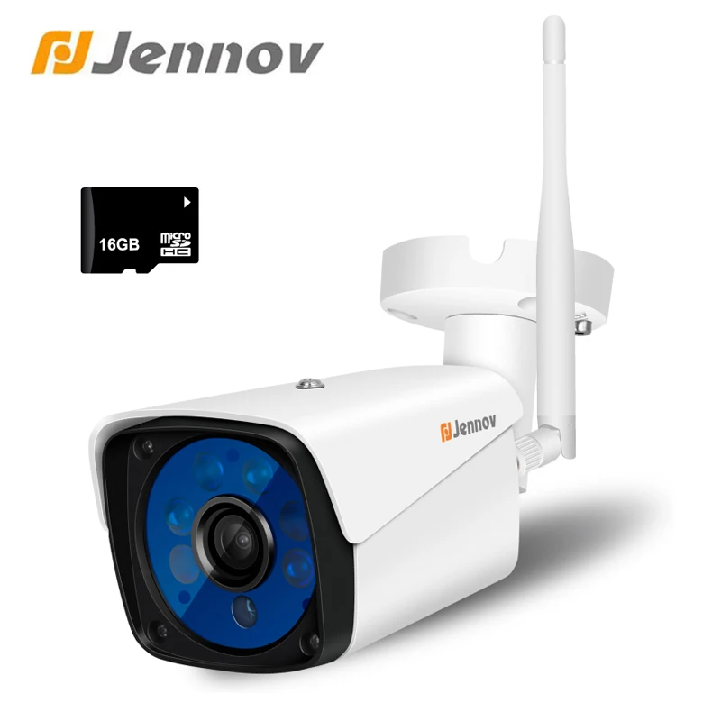 Камера видеонаблюдения Jennov 1080P Wi Fi для домашнего использования HD со слотом SD