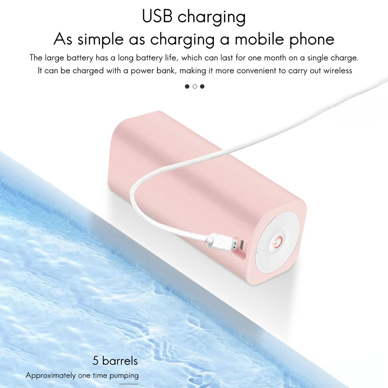

Portable Water Bottle Pump, 5 Gallon Universal Bottle Electric Water Dispenser with USB Charging