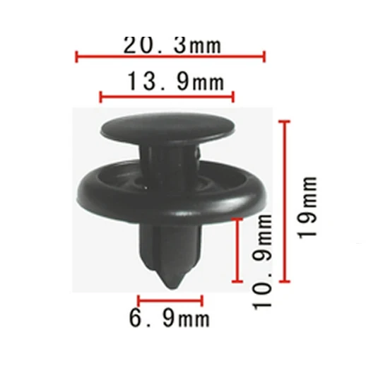 

Lot/100pcs 7mm Hole Hood Bumper Finer Liner Clip Retainer Fastener For Toyota Lexus 90467-07166