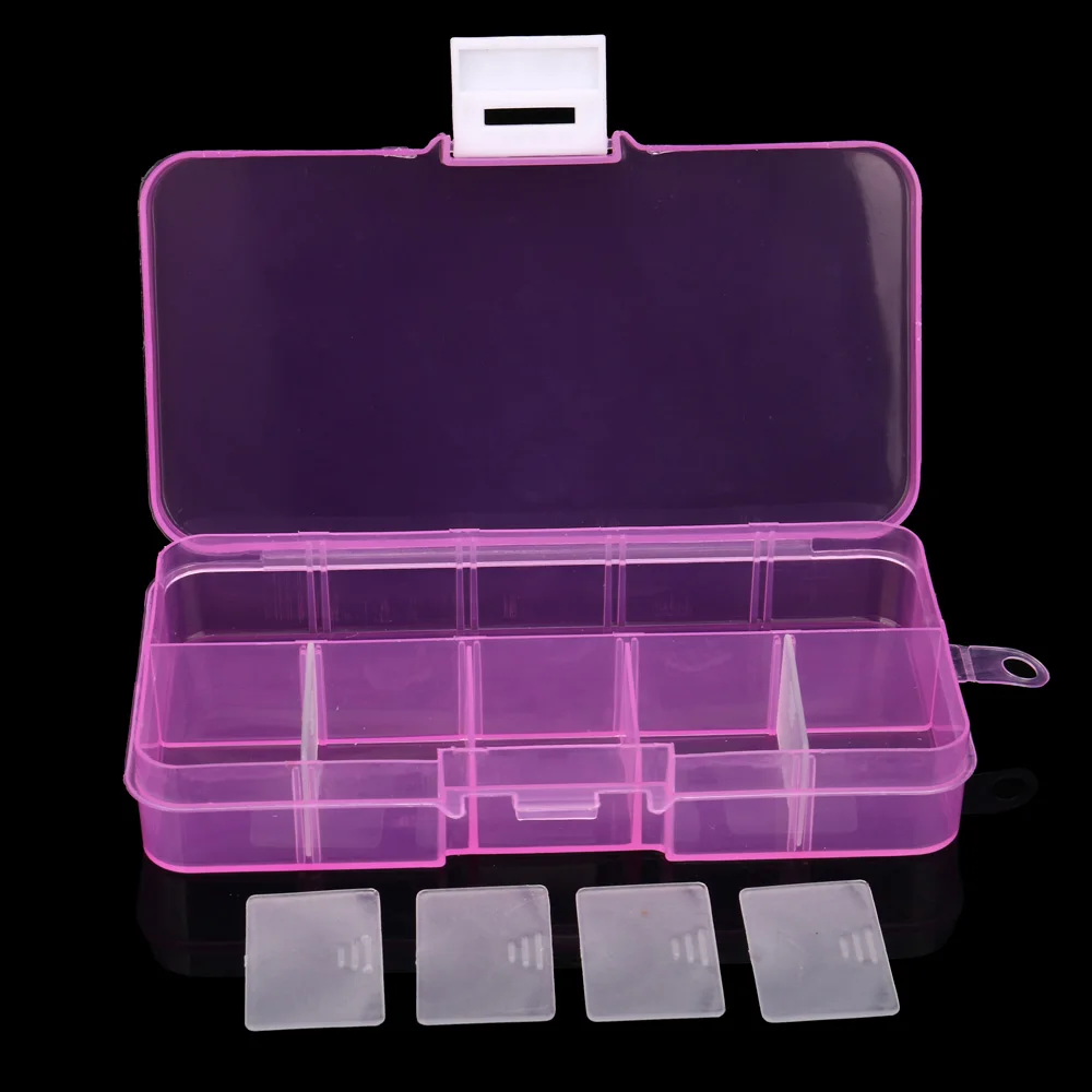 Регулируемые Слоты пластиковая шкатулка чехол для хранения ювелирных изделий