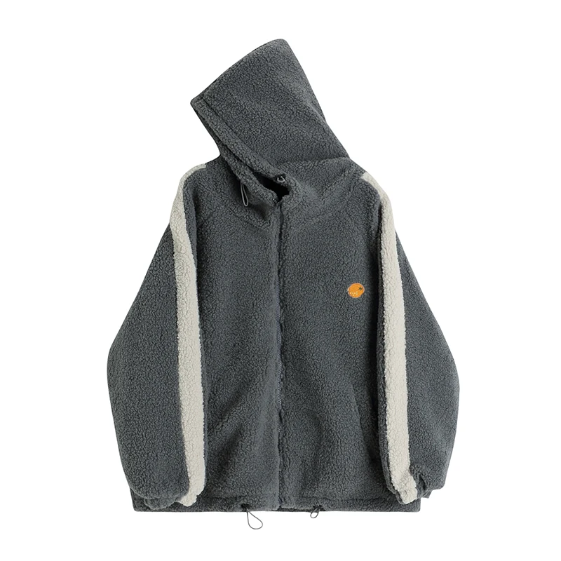 Hooded Faux Lamb Wool Coat Female Autumn Winter New Casual Student Korean Loose Fashion Plush Cotton Coat Women Tops Keep Warm