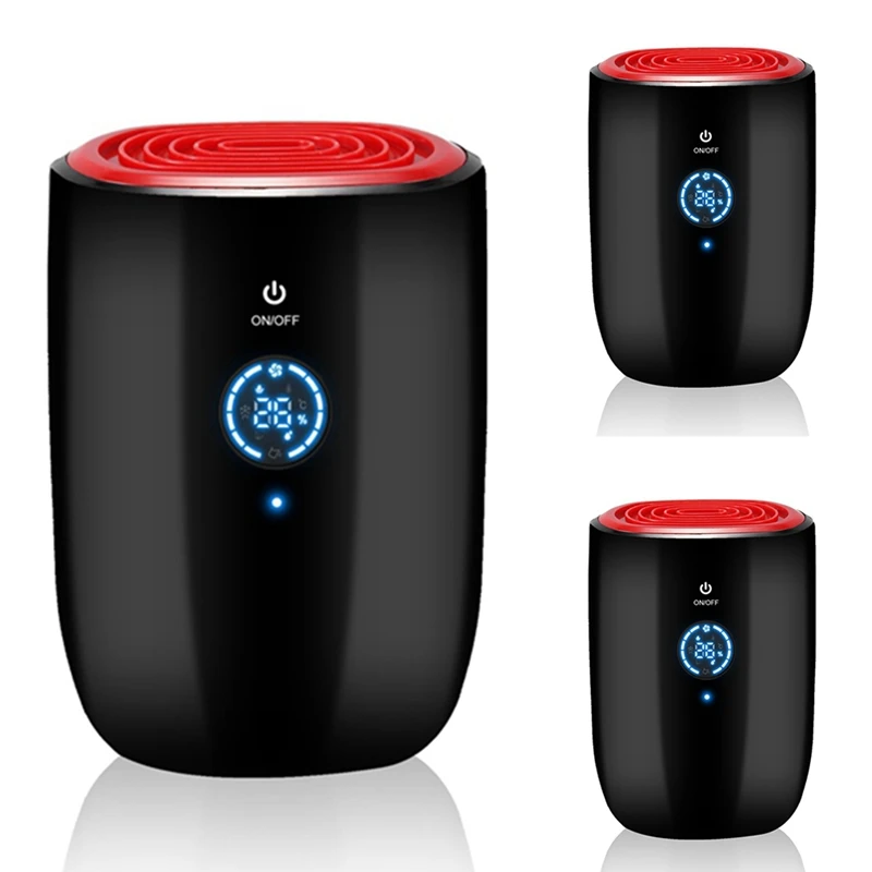 

Top Deals LCD Electric Mini Air Dehumidifier 800Ml Portable Air Purifier Machine Automatic Power-Off Defrost for Home