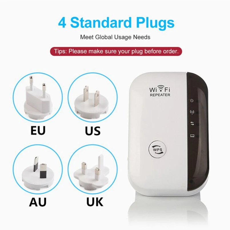

Wireless Wifi Repeater Wifi Range Extender Router Wi-Fi Signal Amplifier 300Mbps Wifi Booster 2.4G wi Fi Ultraboost Access Point