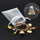 50 шт. 7*99*1210*1511*1613*18 см, сумки из органзы на шнурке, сумки для упаковки ювелирных изделий, свадебные пакеты для вечеринкирождествадня рождения