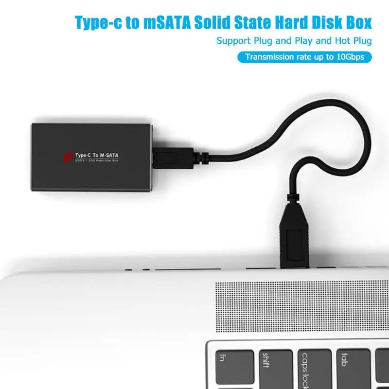 USB3.1 Type C к MSATA USB 3 0 SSD корпус чехол Корпус жесткого диска 10 Гбит/с Внешний для