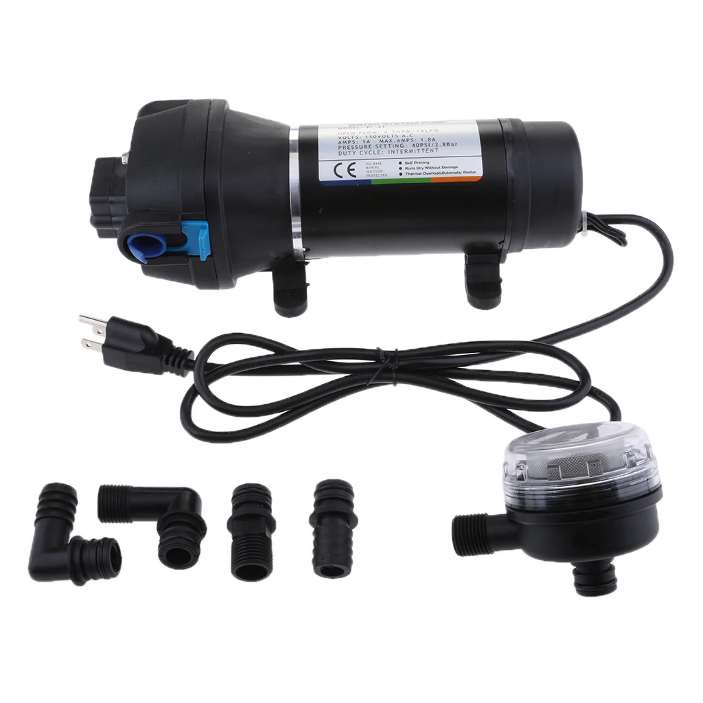 

110V Marine Electric Diaphragm Self Priming Pump for Boat Marine Yacht RV