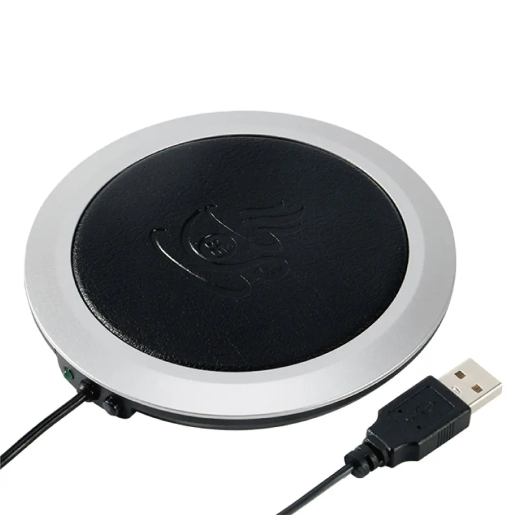 

USB Power Supply Office Tea Coffee Cup Mug Mats Pads Warmer Heating Cup Mat Pad Coaster for Beverage Drink