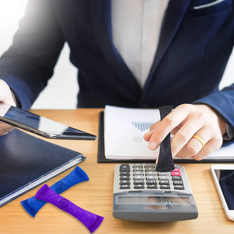 

Anti Stress Sensorial Marbles Ball Fidget Toys Set Autism ADHD Anxiety Edc Stress Relief Hand Braided Mesh Easy Bend Marble Kids